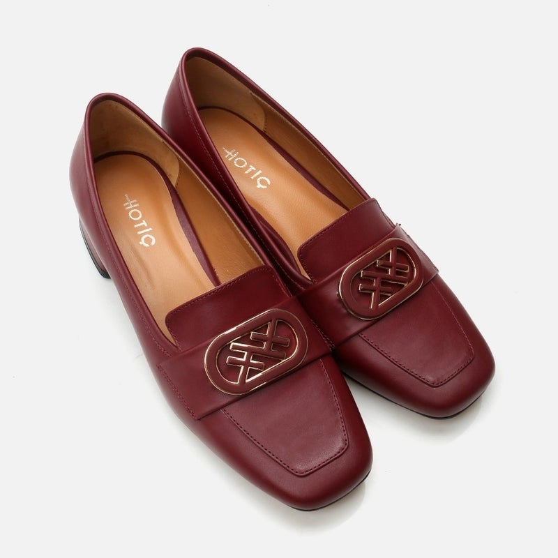 Hotiç 01AYH293440A780 Leather Claret Red Women's Loafer  - Image 2