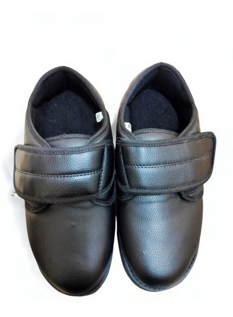 HT Medical shoes for diabetics and swollen feet, high quality leather, size 45, black - Image 5