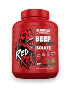 BIG RAMY LABS Red Rex Beef Protein Isolate, Chocolate Flavour, 4 Lbs 
