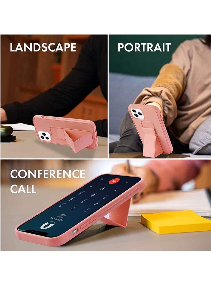 iPhone 15 Pro Case Finger Grip Car Mount Magnetic Holder Kickstand Wrist Strap Multi function Shockproof Compatible with Apple iPhone 15 Pro - Image 5