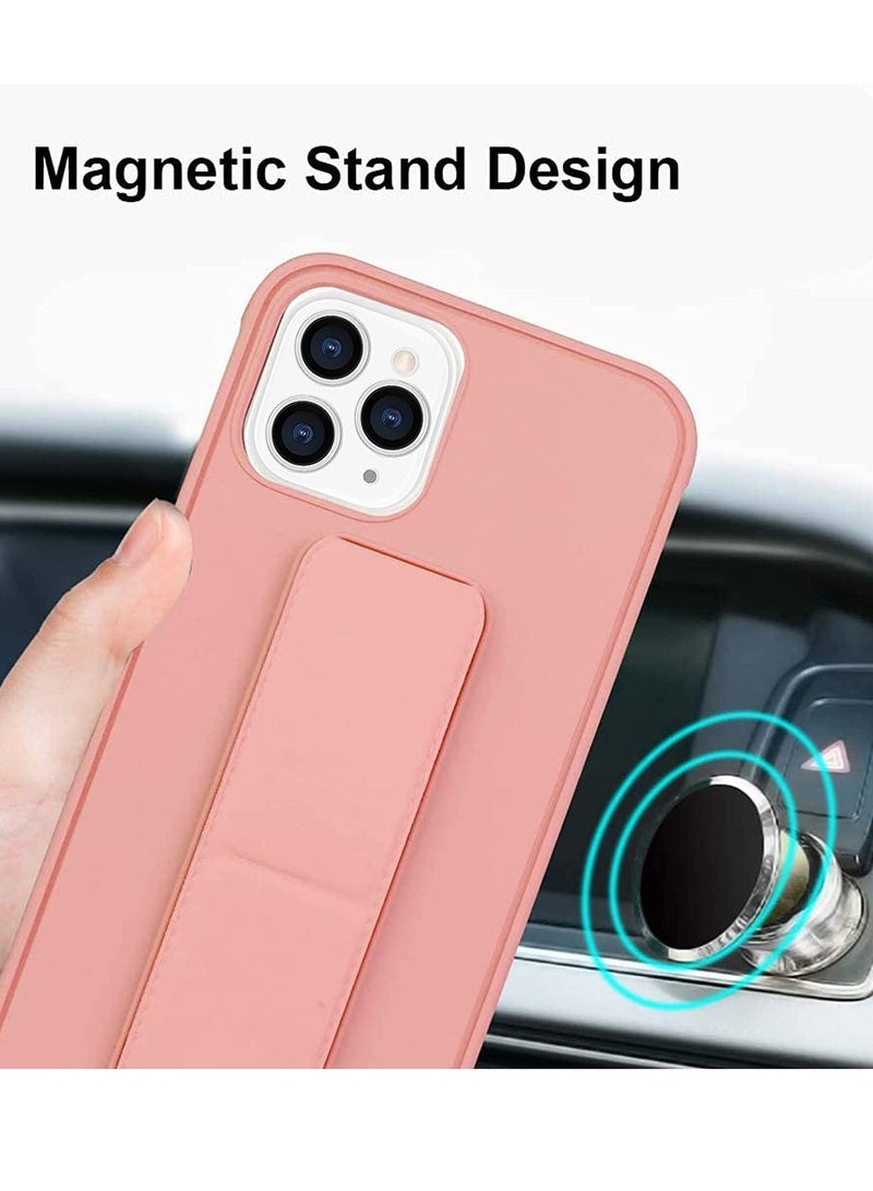 iPhone 15 Pro Case Finger Grip Car Mount Magnetic Holder Kickstand Wrist Strap Multi function Shockproof Compatible with Apple iPhone 15 Pro - Image 4