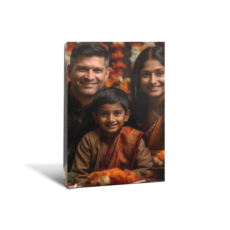 Printodelivery CustomisedPersonalized Canvas with MDF Wooden Frame Rustic Design CorrosionResistant Lightweight Durable Art Display for Home Office or Gallery L 12 Inch H 18 Inch - Image 1