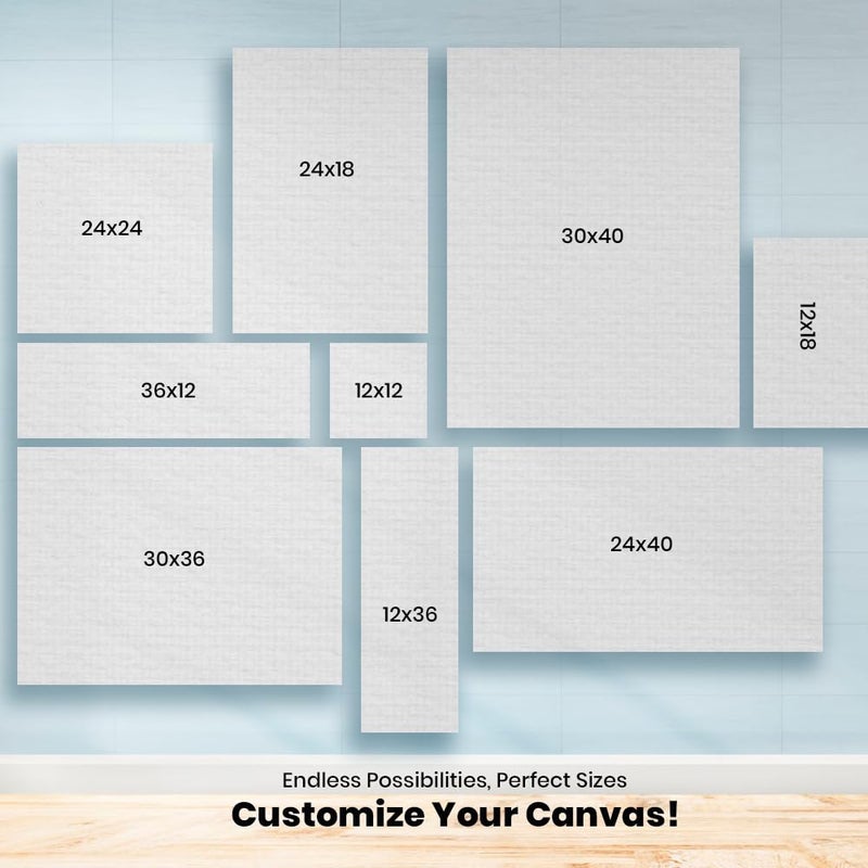Printodelivery CustomisedPersonalized Canvas with MDF Wooden Frame Rustic Design CorrosionResistant Lightweight Durable Art Display for Home Office or Gallery L 12 Inch H 18 Inch - Image 4