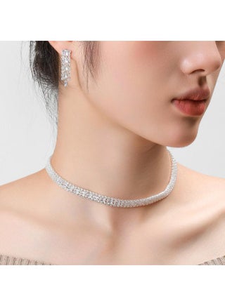 European And American Necklace Female Net Red Zircon Niche Joker Earrings Pendant Set Metal Clavicle Chain Manufacturers - pzsku/Z7E0A7C2A471520E065C4Z/45/_/1733820089/280fb0e4-64ef-4719-9d76-b7fc0c06092a