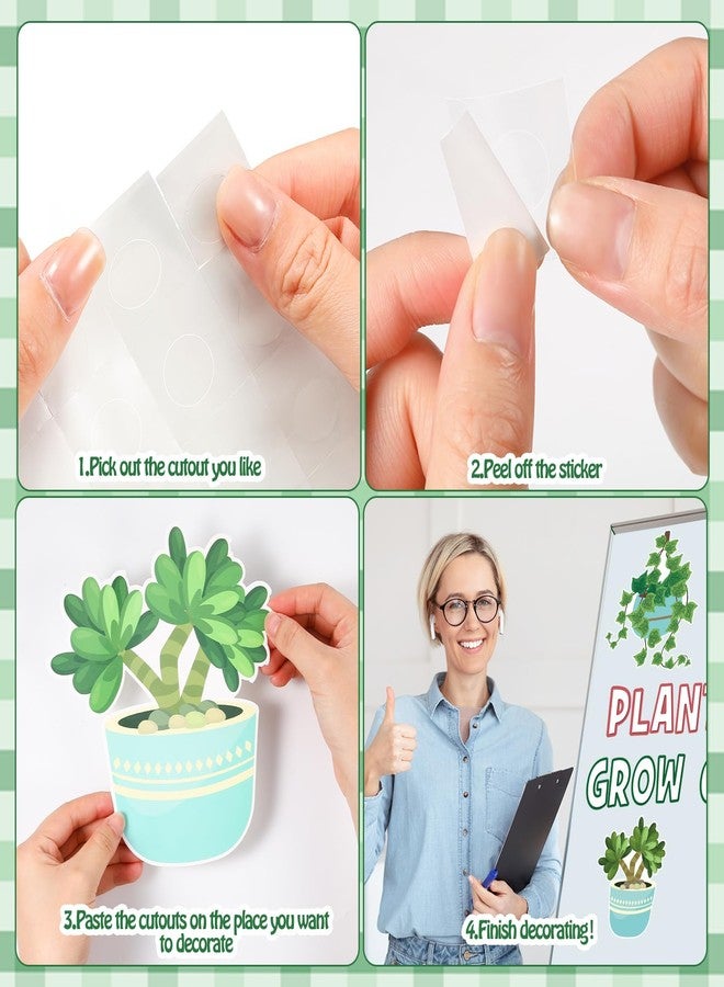 Qilery 50 Pcs Plant Bulletin Board Decoration Set Plant Kindness Grow Greatness Cutouts Positive Greenery Classroom Decor Growth Mindset Bulletin Board Kit for Elementary Middle School Teacher - Image 4
