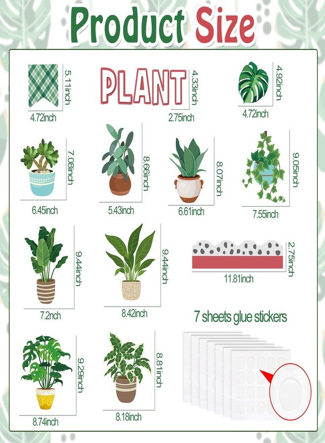 Qilery 50 Pcs Plant Bulletin Board Decoration Set Plant Kindness Grow Greatness Cutouts Positive Greenery Classroom Decor Growth Mindset Bulletin Board Kit for Elementary Middle School Teacher - Image 2