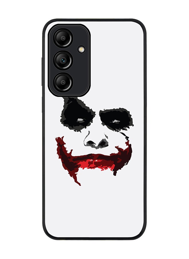 Stylizedd Rugged Black Edge Case for Samsung Galaxy A55, Slim fit Soft Case Flexible Rubber Edges Anti Drop TPU Gel Thin Cover -  Joker Grin - Image 1