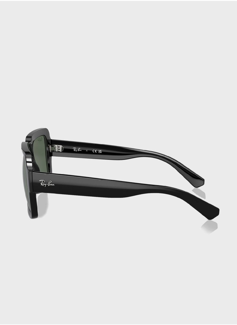 Ray-Ban 0Rb4408 Rectangular Sunglasses  - Image 5