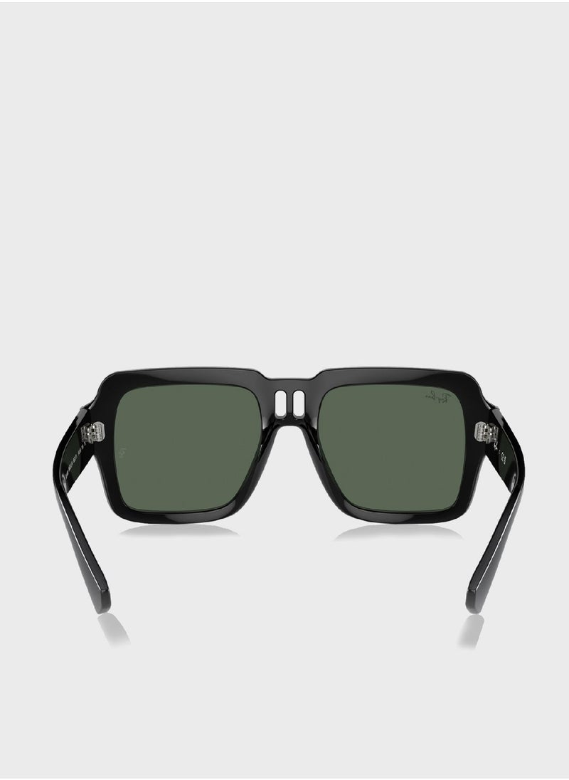 Ray-Ban 0Rb4408 Rectangular Sunglasses  - Image 2