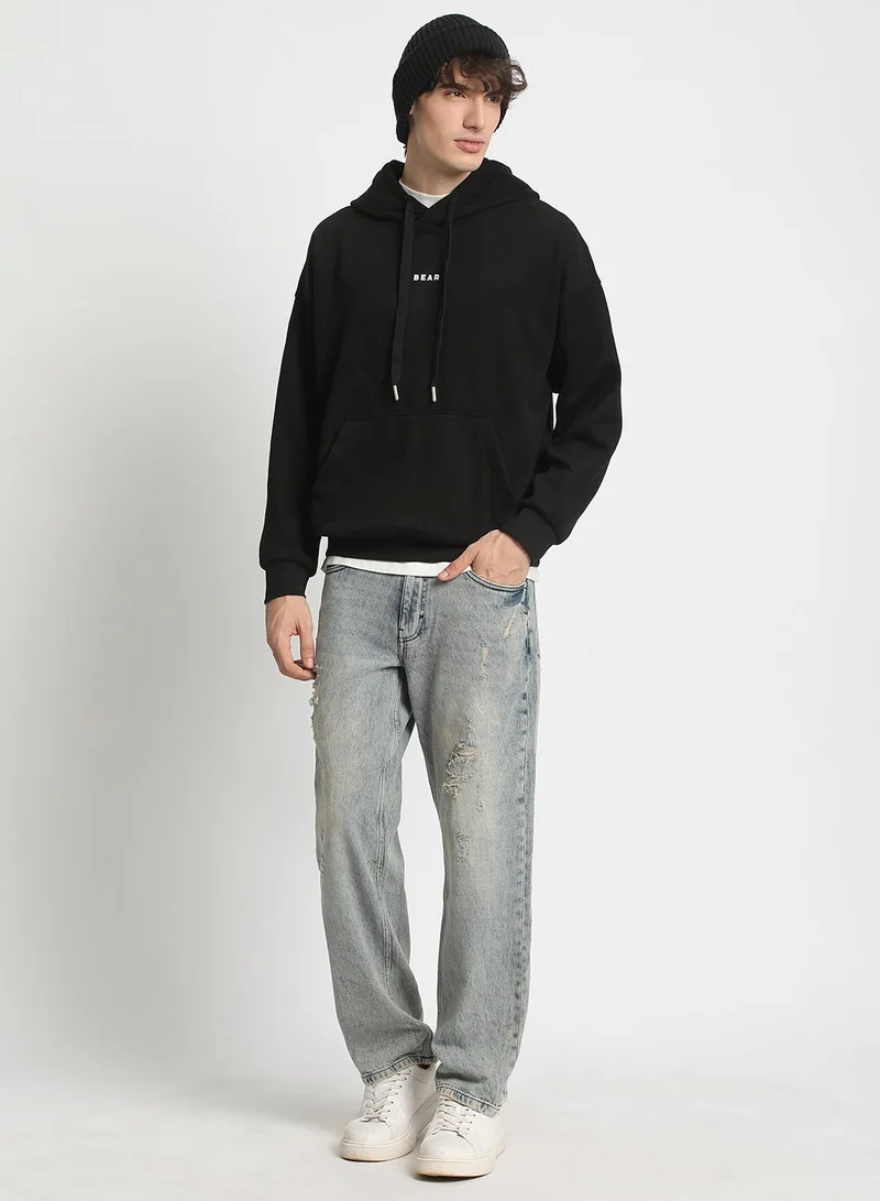 THE BEAR HOUSE Men's Hoodie Casual Pullover Sweatshirt with Kangaroo Pocket and Adjustable Hood Soft Warm and Stylish for Winter Travel and Everyday Wear