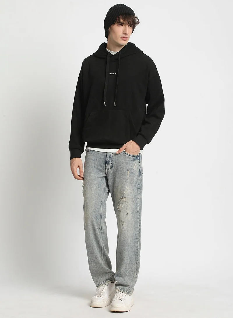 THE BEAR HOUSE  Men's Hoodie Casual Pullover Sweatshirt with Kangaroo Pocket and Adjustable Hood Soft Warm and Stylish for Winter Travel and Everyday Wear for Men | Best Price UAE
