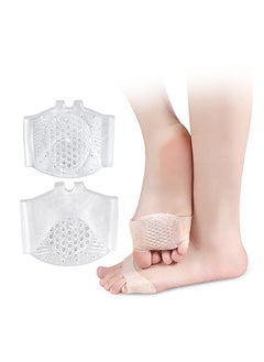 Metatarsal Pads Half a Yard Foot Pad, Breathable Silicone Gel Metatarsal Cushions Foot Pads, Shock Absorbent Presser Foot Pad Cushions for Pain Relief