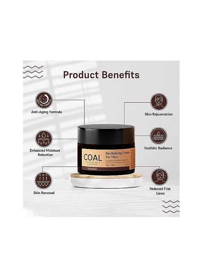 COAL CLEAN BEAUTY COAL Clean Beauty Revitalizing Cream For Men  - Image 5