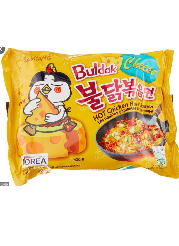 SAMYANG - Samyang Hot Chicken Flavour Ramen Noodles Buldak Cheese 140 G - Image 1