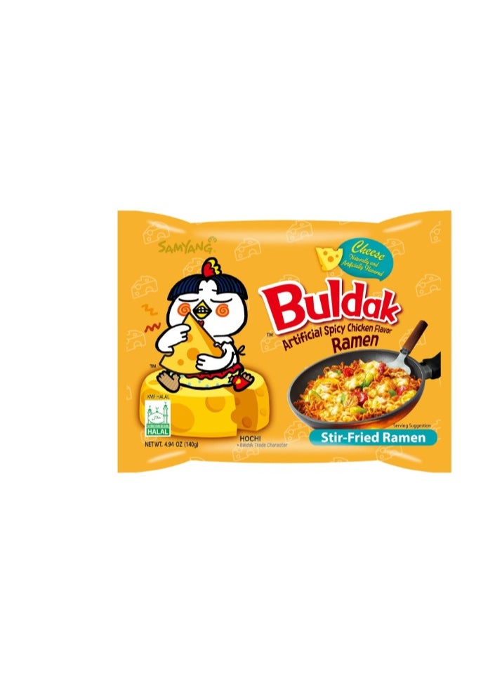 SAMYANG - Samyang Hot Chicken Flavour Ramen Noodles Buldak Cheese 140 G - Image 1