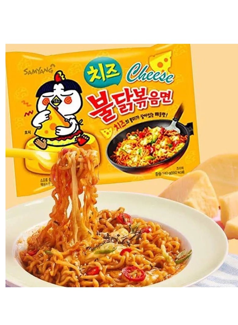 SAMYANG - Samyang Hot Chicken Flavour Ramen Noodles Buldak Cheese 140 G - Image 1
