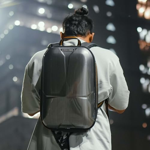 Nu Republic Triphop Hard shell anti-theft Backpack| 18L Capacity| Water Resistant| Polycarbonate office & college bag Men & Women Upto 15 Inch Laptop | 3 Compartments for devices, Passport/Card Holder - Image 5