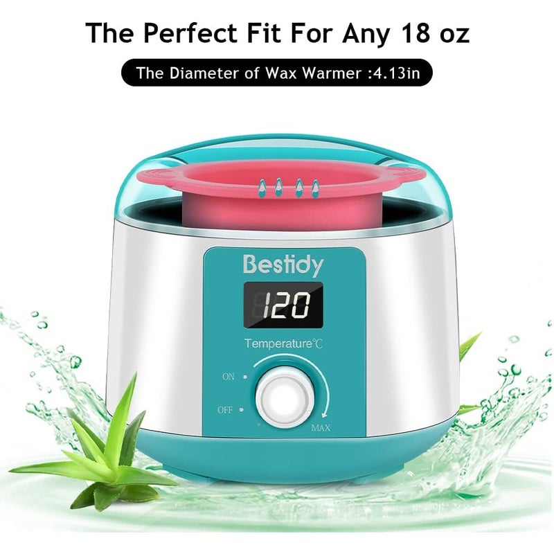 Bestidy Waxing Kit Wax Warmer, Bestidy Digital Wax Kit with Hard Wax Beads for Women and Men,for Whole Body Brazilian Bikini Legs Facial Eyebrow Armpit Hair Removal - Image 4