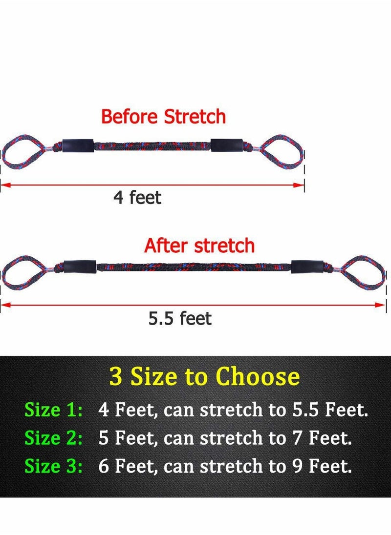 Generic 2Pcs Boat Dock Line, Bungee Cords for Boats, Boating Gifts Men, Accessories, Pontoon Perfect Jet Ski, SeaDoo, Yamaha WaveRunner, Kayak, (4 Feet)  - Image 5