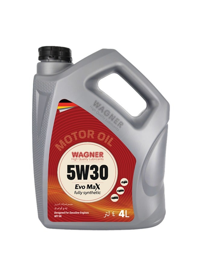 Wagner Wagner Evomax 5W-30 API SN High-Quality Fully Synthetic Engine Oil – 4L