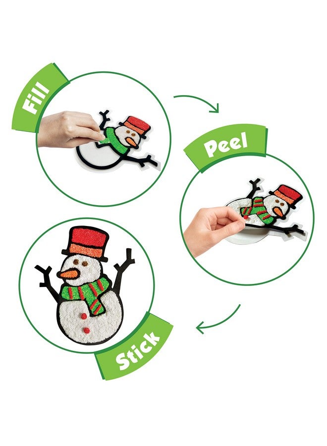 Imagimake Imagimake DIY Clay Stickers Christmas Kit| Create 3 Unique Air Dry Clay Stickers -Santa, Christmas Tree & Snowman | Craft Kit for Kids Ages 3,4,5,6,7 |Mess-Free & Non Toxic |Christmas Gifts for Kids. - Image 4