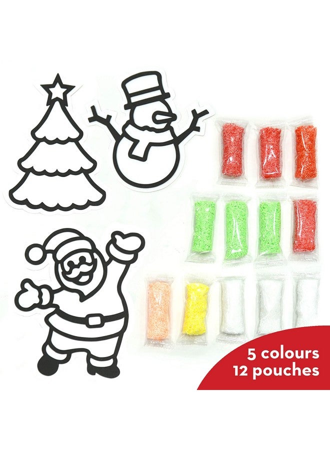 Imagimake Imagimake DIY Clay Stickers Christmas Kit| Create 3 Unique Air Dry Clay Stickers -Santa, Christmas Tree & Snowman | Craft Kit for Kids Ages 3,4,5,6,7 |Mess-Free & Non Toxic |Christmas Gifts for Kids. - Image 3