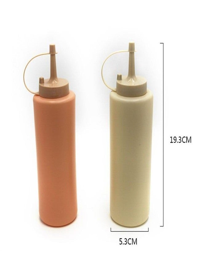 Divik BBQ Sauce Syrup Condiments Dressing Bottle Ketchup Mustard Mayo hot sauces Olive Oil Squeeze Bottles Plastic Squeeze Bottles top dispensers (1Set) - Image 4