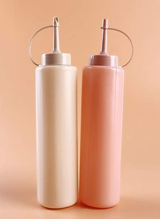 Divik BBQ Sauce Syrup Condiments Dressing Bottle Ketchup Mustard Mayo hot sauces Olive Oil Squeeze Bottles Plastic Squeeze Bottles top dispensers (1Set) - Image 1