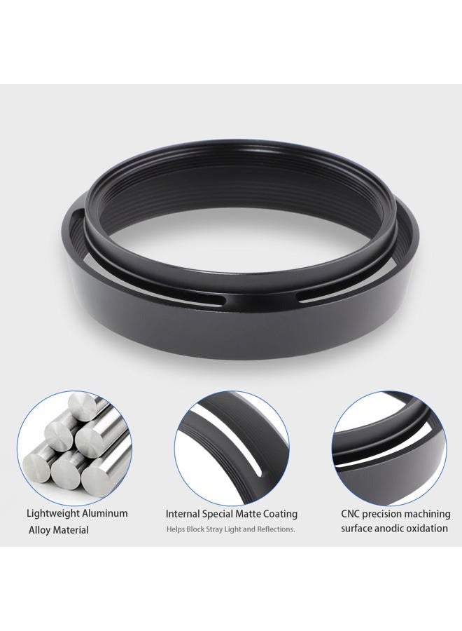 Haoge LH-LQ Metal Lens Hood Shade with Cap for Leica Q Q2 Q-P QP Typ 116 Typ116 Camera Black - Image 5