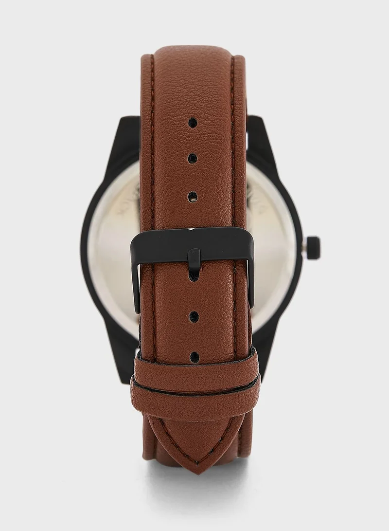 Robert Wood Watch And Bracelet Gift Set