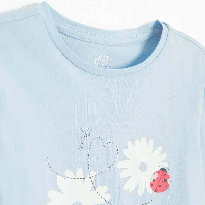 Cool Club BLUE COTTON T-SHIRT L/S