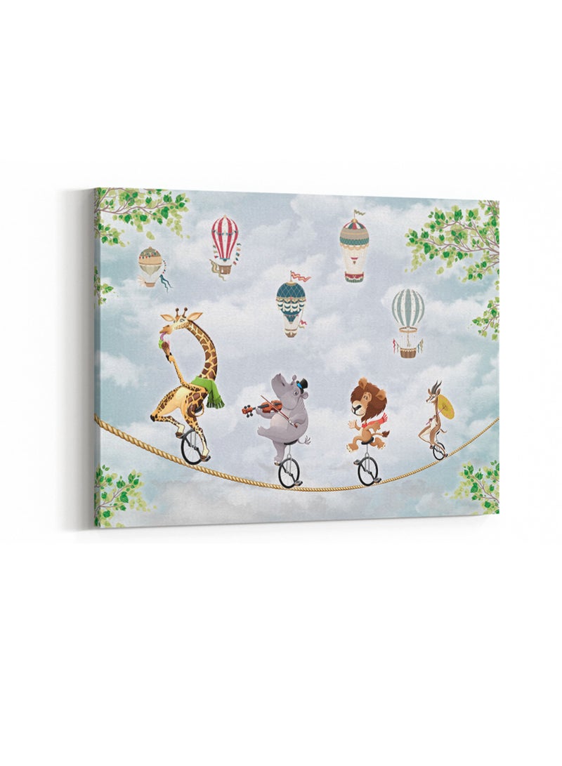 لوحة كانفاس على إطار خشبي بتصميم حيوانات على الحبل، للمنزل، غرفة المعيشة، المكتب، الديكور - Image 4