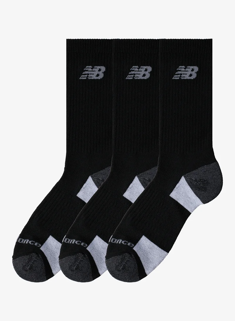 New Balance 3 Pack Performance Cushioned Crew Socks