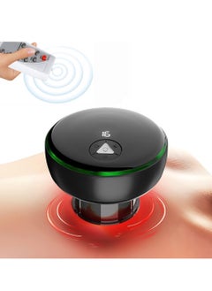 SYOSI Electric Smart Cupping Therapy Set Remote Control Cupping Set with Red Light Therapy for Pain Relief Recovery Smart Cupping Therapy Massager with 3 Mode 16 Level Temperature Suction Black  - Image 1
