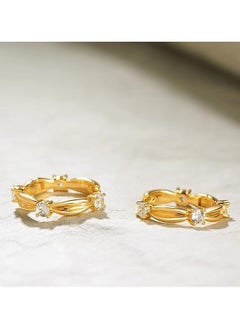Mevecco Women Huggie Earrings Gold Hoop 14K Gold Filled Small Simple Handmade Hypoallergenic Everyday Jewelry  - Image 5