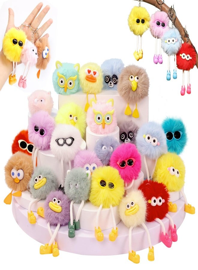 OMyFav 24 PCs Kids Keychains - Keychain Cute for Birthday Christmas Gifts for Grandkids Stocking Stuffers for Kids Goodie Bags Pinata Toys Classroom Prizes Elementary Carnival Prizes in Bulk Party Favors - Image 1