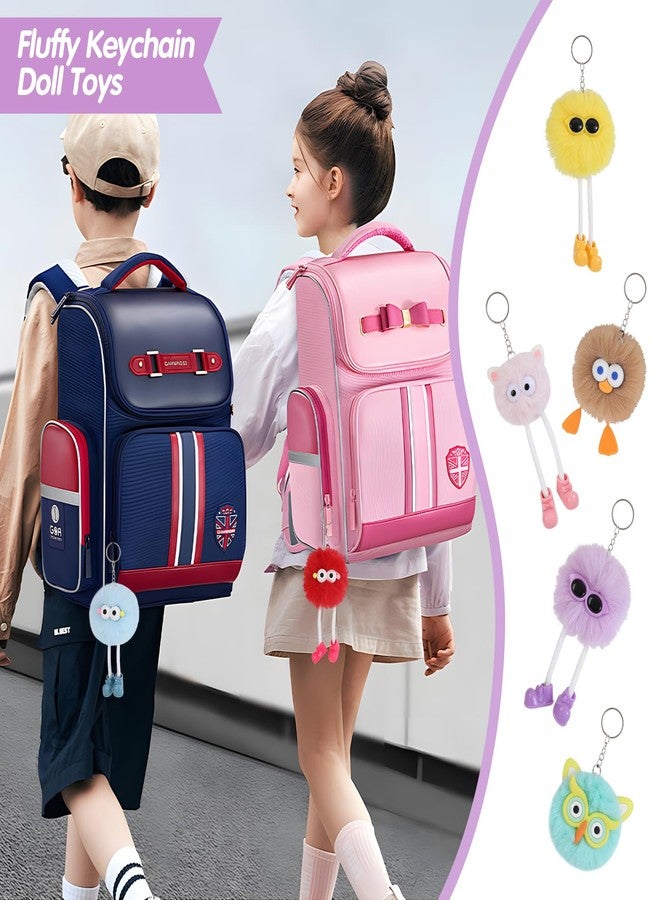 OMyFav 24 PCs Kids Keychains - Keychain Cute for Birthday Christmas Gifts for Grandkids Stocking Stuffers for Kids Goodie Bags Pinata Toys Classroom Prizes Elementary Carnival Prizes in Bulk Party Favors - Image 4