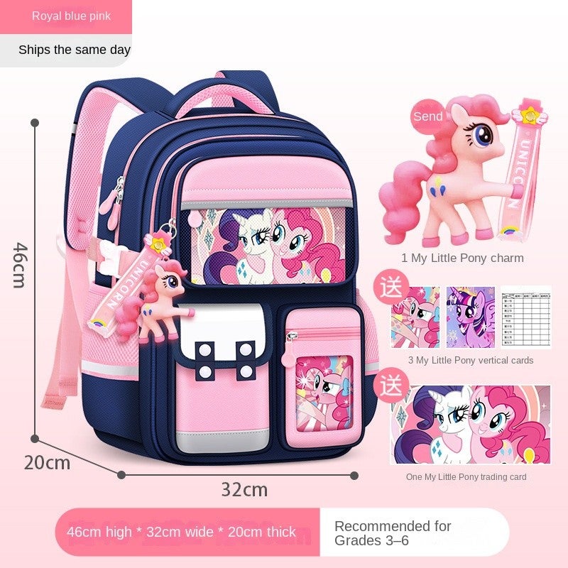 Bluejw New My Little Pony School Bag For Elementary Girls, Grades 1–6; Spine‑protecting, Lightweight, High‑capacity Backpack, Super Cute. - Image 1