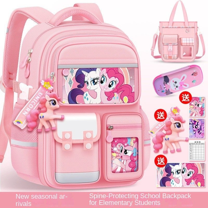 Bluejw New My Little Pony School Bag For Elementary Girls, Grades 1–6; Spine‑protecting, Lightweight, High‑capacity Backpack, Super Cute. - Image 2