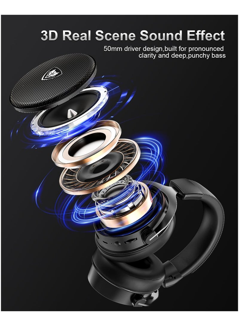 NUBWO G07 Wireless Bluetooth 2.4G Gaming Headset With Mic For PC PS4 PS5 XOne XSeries NSwitch - Image 3