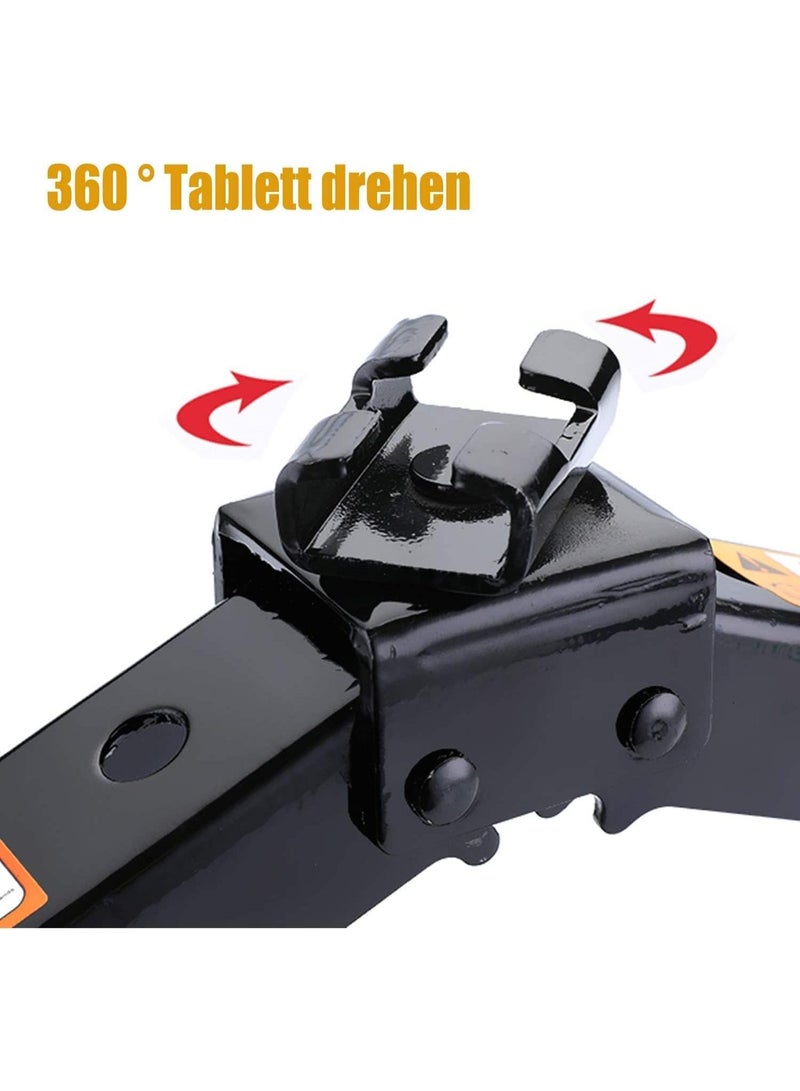 Complete Road Emergency Pack: Extendable L-Shape Wheel Wrench with Reversible Sockets & Heavy-Duty Car Lifting Jack - Universal Tire Change Kit (17/19/21/23mm) - Image 4