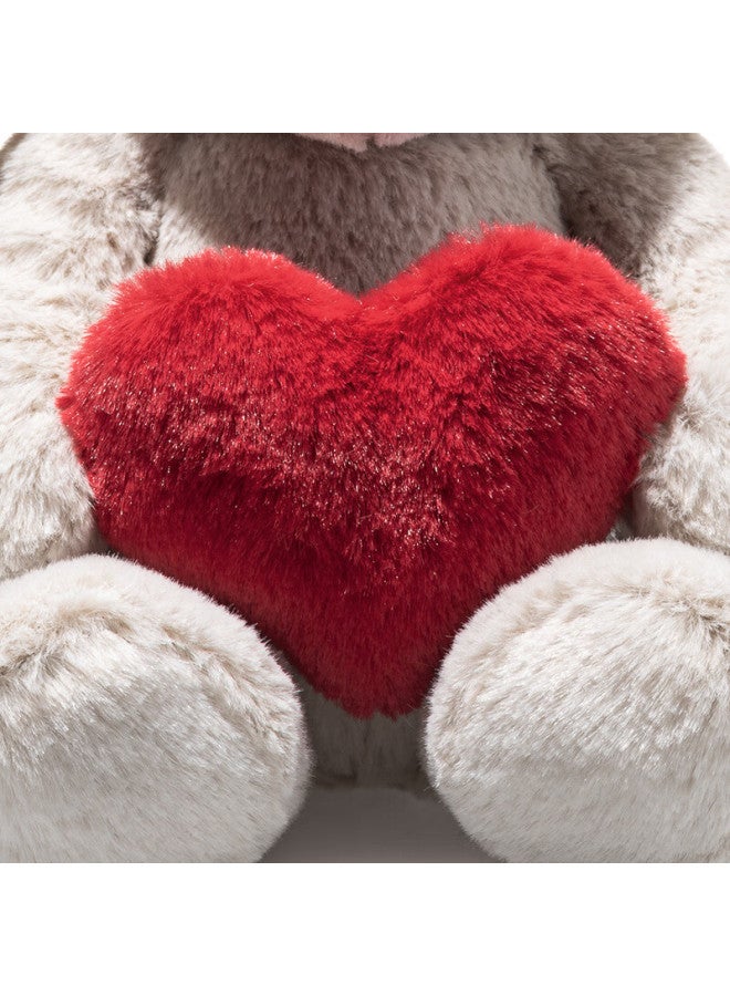 Steiff Heart Bunny Plush Toy Doll Pillow Valentine's Day Birthday Gift For Girls Gift Box - Image 2