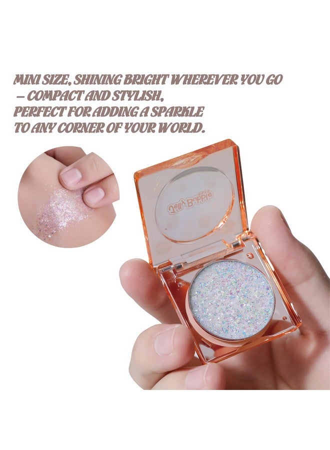 ONLYBETTER Face Glitter, Body Glitter, Glitter Makeup Face Paint for Eye Lip Hair, Festival Rave Accessories, Safe for Face, Easy Application & Removal, Silver Glitter - Image 3