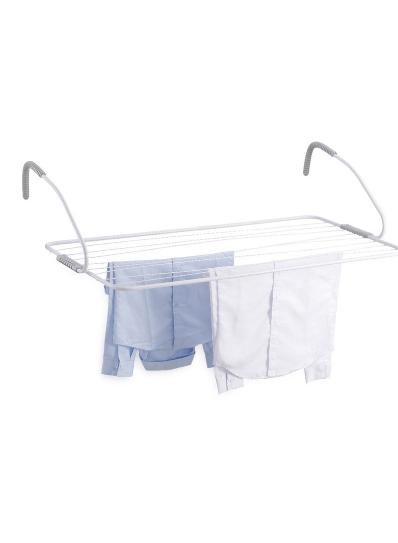 Sweet Home Sweet Home Metal Steel Folding Drying Rack Non Slip Dress Rack Small Folding Washing Line Clothes Dryer for Clothes Balcony Laundry Hanger Window Hanging Laundry Organiser - Image 1