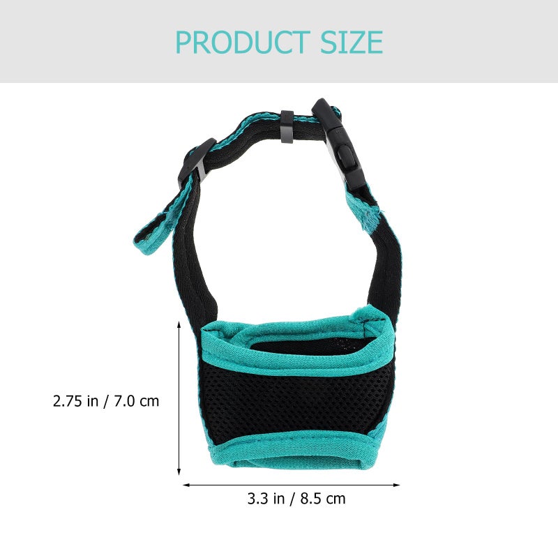 Adjustable Dog Muzzle Anti Biting Soft Cotton Breathable Pet Mouth Guard Size Small - Image 3