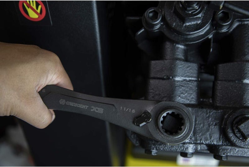 Crescent 2 Piece X6™ 4-in-1 Black Oxide Spline Ratcheting SAE Wrench Set - CX6DBS2 - Image 5