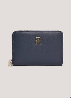 TOMMY HILFIGER Women's Essential Signature Small Wallet -  Smooth finish, Blue  - Image 1