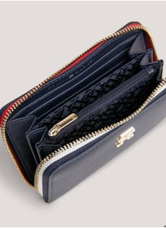TOMMY HILFIGER Women's Essential Signature Small Wallet -  Smooth finish, Blue  - Image 3