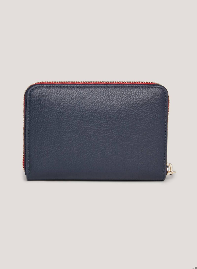 TOMMY HILFIGER Women's Essential Signature Small Wallet -  Smooth finish, Blue - Image 2