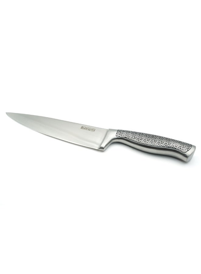 BERAM 8 Inch Proffessional Chef Knife with SS Design Hollow Handle 3CR13 Stainless Steel Blade Ergonomic Durable Sharp Professional Kitchen Knife for Chopping Slicing Mincing - Image 1